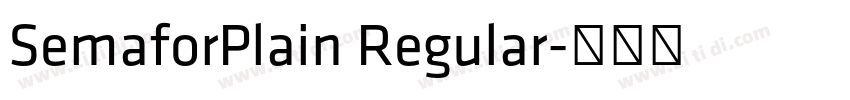 SemaforPlain Regular字体转换